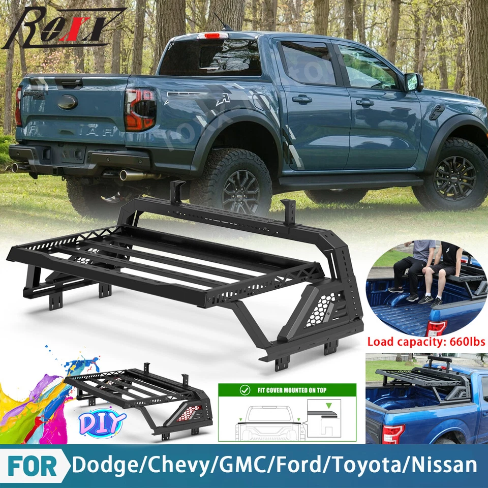 Universal Sports Roll Bar with Roof Rack for 1993-2011/2019-2025 Ford Ranger - Imagem 1 de 4