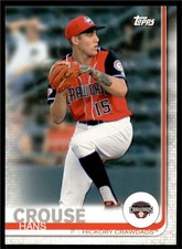 2019 Topps Pro Debut Base #155 Hans Crouse - Hickory Crawdads