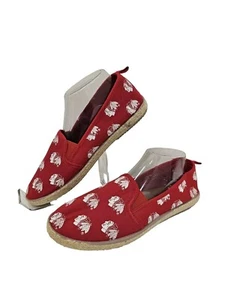 FOCO NHL Women's Chicago Blackhawks Espadrille Canvas Shoe Size L 9-10  - Picture 1 of 16
