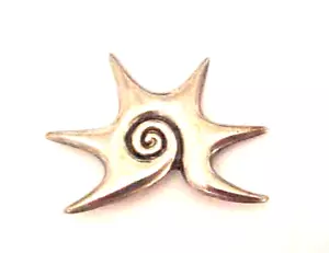 William Spratllng Spirale Muschel Brosche Anstecknadel Mexiko Sterlingsilber Modernist - Bild 1 von 4