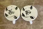 Vintage His And Hers Antique Chamber Pot Salt And Pepper Shakers 1950'S Set