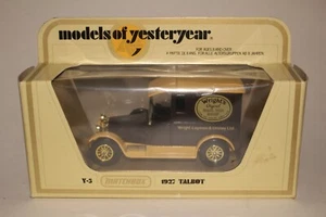 MATCHBOX MODELS OF YESTERYEAR #Y-5 1927 TALBOT VAN WRIGHT'S ORIGINAL, BOXED - Picture 1 of 11