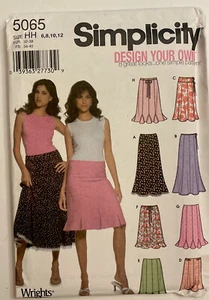 SIMPLICITY 5065 Design Your Own SKIRT Pattern - Sizes 6-12 - Picture 1 of 2