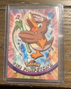 Pokemon TCG Farfetch'd Topps #83 TV Animation Blue Logo Non Holo LP-NM