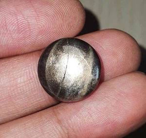 18.67Ct Natural 6 Rays Black Star Sunstone Round Cabochon AAA Quality Loose Gems - Picture 1 of 6