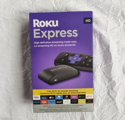 Reproductor multimedia de transmisión HD Roku Express con cable HDMI de alta velocidad - negro Foto 1 de 4