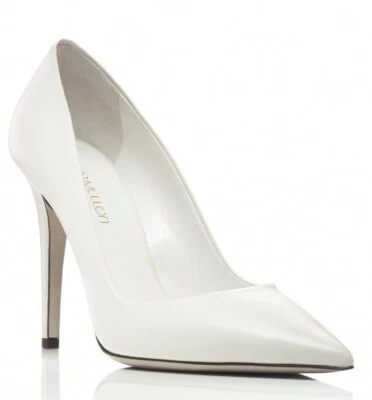 $495 NEW Tamara Mellon ADDICTION 105 Nappa Leather Cream Pumps Heels Shoes 40 - Image 1 of 4
