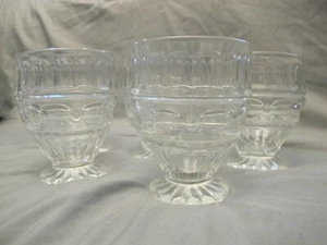 Fostoria Hermitage Klar Fuß Becher Menge 5 4 3/8" - Bild 1 von 7