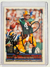 1996 Topps 40th Anniversary Auto BRETT FAVRE #400 Hand Signed at Lambeau -no COA