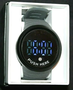 Mens Round Digital Wristwatch w/ Rubber Strap - Pick Your Style - Picture 1 of 21