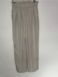 Zara Elastic Stretch Waist Pants Beige Womens Size Euro M Mex 28 - Picture 1 of 10