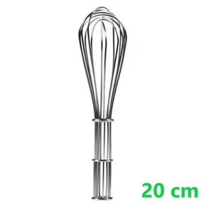 FRUSTA SBATTITORE MANUALE CROMATO ACCIAIO 20 CM FILO CUCINA MESCOLARE UTENSILE - Foto 1 di 1