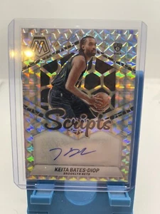 2023-24 Panini Mosaic Keita Bates-Diop Scripts Auto Autograph Silver Prizm SP - Picture 1 of 2