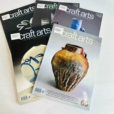 5 x Craft Arts International Magazine Art Glass Sculpture Wood Ceramics - Image 1 of 4
