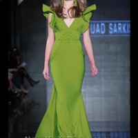 fouad sarkis green dress