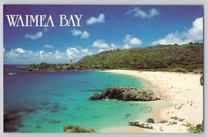 Waimea Bay Oahu Nordküste Hawaii Luftaufnahme Postkarte - Bild 1 von 2
