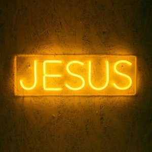 LED Jesus God Neon Light Sign Dimmable Home Room Wall Decor Artwork Custom Color - Picture 1 of 13