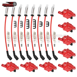 8x Ignition Coil & Spark Plug & Wire For 2007-2013 Chevy Silverado GMC Sierra - Bild 1 von 16