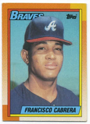 Topps Baseball Card 1990 #254 Francisco Cabrera - Image 1 of 2
