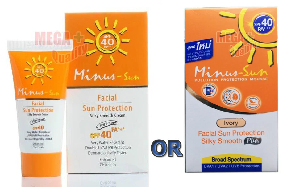 Minus Sun Facial Protection SPF40 PA+++ Oil Control Dermatologically Teste - Image 1 of 1