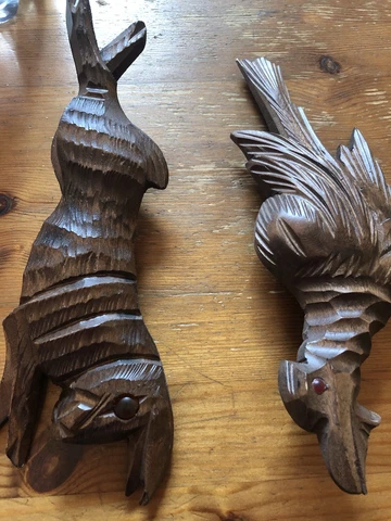 Hunters Cuckoo Clock Trim Set - Rabbit & Bird Cover