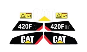 Caterpillar 420F IT Bagger Lader Aufkleber Set Kit Aufkleber L@@K 3M 2 CAT 420F-IT - Bild 1 von 2