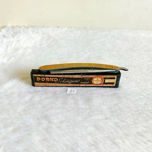 1940s Vintage Dorko Solingen Straight Razor Original Cardboard Box Germany RZ15 - Picture 1 of 12