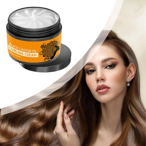 Curl Cream for Wavy Hair Moisturizing Castor Oil Cream Natural Curl regular - Picture 1 of 12