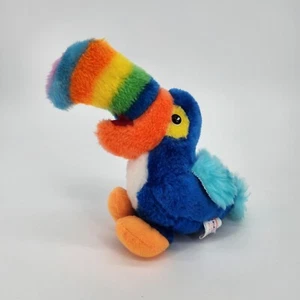 Vintage 1980's Toucan Plush Blue Stuffed Animal Superior Toy and Novelty Inc. - Picture 1 of 8