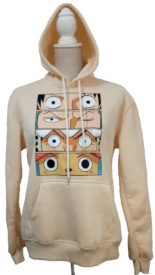 Sudadera con Capucha Monkey D. Luffy Anime XS Extra Pequeña Gráfico de Dibujos Animados Amarilla Foto 1 de 4
