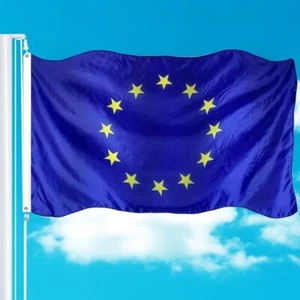 Europäische Union Flagge 90x150cm EU Fahne Europa Hissflagge mit 2 Ösen - Bild 1 von 7