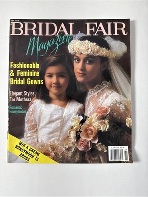 Vintage BRIDAL FAIR Magazine - 1988 - Rare - Weddings, Gowns, Dresses - Image 1 of 4
