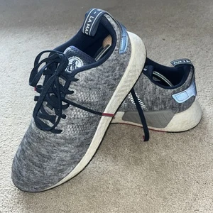 Adidas grau La Marque Aux 3 gebändertes Material Turnschuhe – UK Größe 10 - Bild 1 von 10
