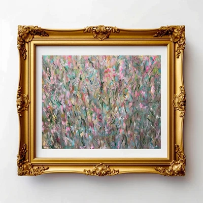 Painting Abstract Floral Canvas 18x24 Original Floral Acrylic Art Jimarieart - Image 1 of 4