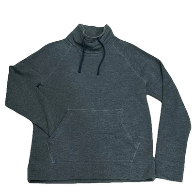 Pullover Estándar James Perse Hombres Talla 1 Pequeño Verde Canguro Bolsillo Cuello Alto Foto 1 de 4