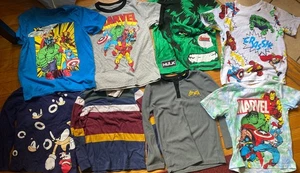 Boy's T-Shirts MARVEL SUPERHEROES Collection Lot of 8 Size S (5-6) - Picture 1 of 3