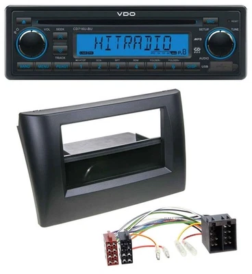 VDO AUX MP3 1DIN CD USB Autoradio für Fiat Stilo 192 01-08 Ablagefach - Bild 1 von 4