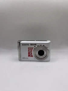Cámara digital Sanyo VPC-S1070 blanca 10 MP - funciona - Imagen 1 de 11
