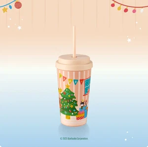 Starbucks Christmas 2025 Tumbler Cold Cup Holiday Buddies New Cute Gift 16oz - Picture 1 of 1