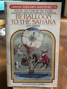 By Balloon to the Sahara (Choose Your Own Adventure #3) D. Terman 1982 VG - Imagen 1 de 3