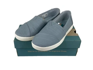 Toms Avalon Damen-Slipper Crossweave himmelblau Freizeit bequem flach neu mit Etikett - Bild 1 von 8
