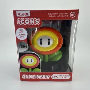 Paladone Icons Super Mario Fire Flower Light #004 Nintendo Night Light - Picture 1 of 6