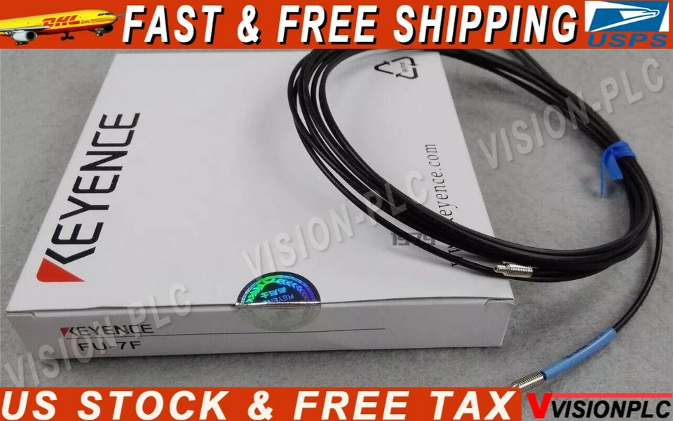 New Keyence Pair FU-7F FU7F Straight Thrubeam Transmissive Fiber Optic Unit. E3 - Image 1 of 1
