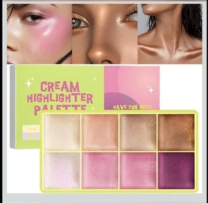 Comet Case Cream Highlighter Palette 0.28oz 8 Shades BNIB - Picture 1 of 7