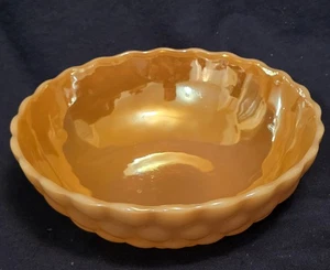 Pfirsich Glanz Anchor Hocking Blasenmuster Servierschüssel - Bild 1 von 2