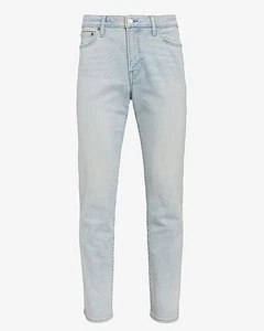 Express Men's Slim Straight Light Wash Hyper Stretch Jeans - 30x30 - Picture 1 of 3