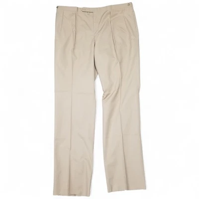 Jack Nicklaus Golden Bear Pants Mens 42 Khaki Pleated Dress Slacks Hart Marx - Image 1 of 4