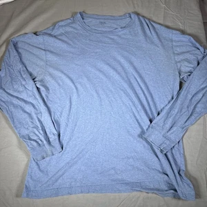 Falls Creek Men's Long Sleeve Crew Neck Shirt Blue Large - Picture 1 of 9