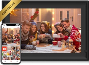 10.1" WiFi Digital Photo Frame 32GB 1280x800 HD Touchscreen Auto-Rotate USB SD - Picture 1 of 12