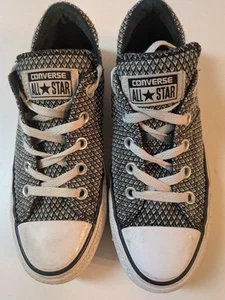 Converse All Star Gray Scale Triangle Pattern Sneaker Shoe Chuck Taylor Size 6 - Picture 1 of 9